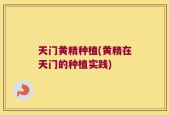 天门黄精种植(黄精在天门的种植实践)