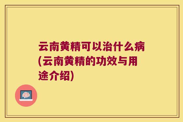 云南黄精可以什么(云南黄精的功效与用途介绍)