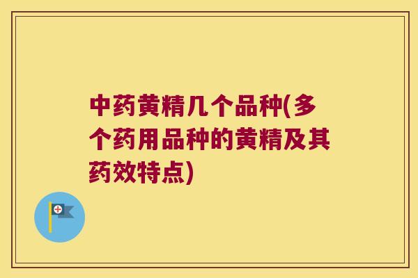 黄精几个品种(多个药用品种的黄精及其特点) 黄精几个品种(多个药用品种的黄精及其特点)