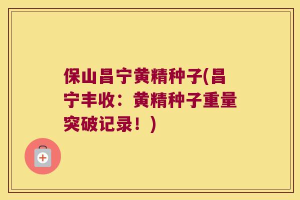 保山昌宁黄精种子(昌宁丰收:黄精种子重量突破记录!) 保山昌宁黄精种子(昌宁丰收:黄精种子重量突破记录!)