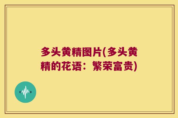 多头黄精图片(多头黄精的花语：繁荣富贵)