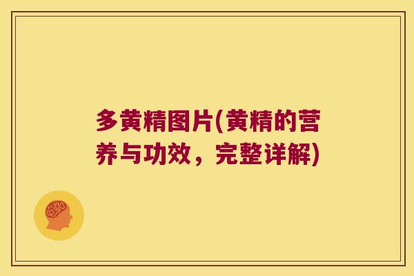 多黄精图片(黄精的营养与功效,完整详解) 多黄精图片(黄精的营养与功效,完整详解)