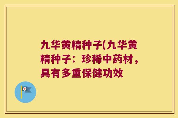 九华黄精种子(九华黄精种子:珍稀材,具有多重保健功效 九华黄精种子(九华黄精种子:珍稀材,具有多重保健功效