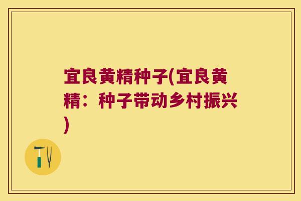 宜良黄精种子(宜良黄精:种子带动乡村振兴) 宜良黄精种子(宜良黄精:种子带动乡村振兴)