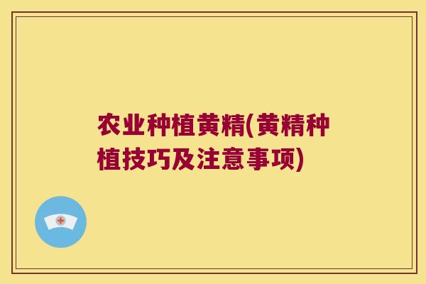 农业种植黄精(黄精种植技巧及注意事项) 农业种植黄精(黄精种植技巧及注意事项)
