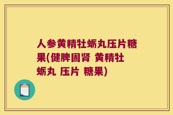 人参黄精牡蛎丸压片糖果(健脾固 黄精牡蛎丸 压片 糖果) 人参黄精牡蛎丸压片糖果(健脾固 黄精牡蛎丸 压片 糖果)