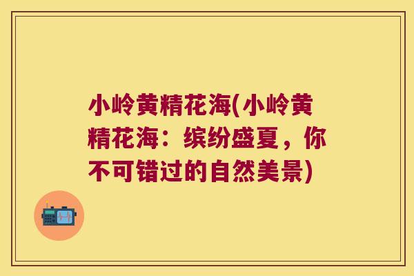 小岭黄精花海(小岭黄精花海：缤纷盛夏，你不可错过的自然美景)
