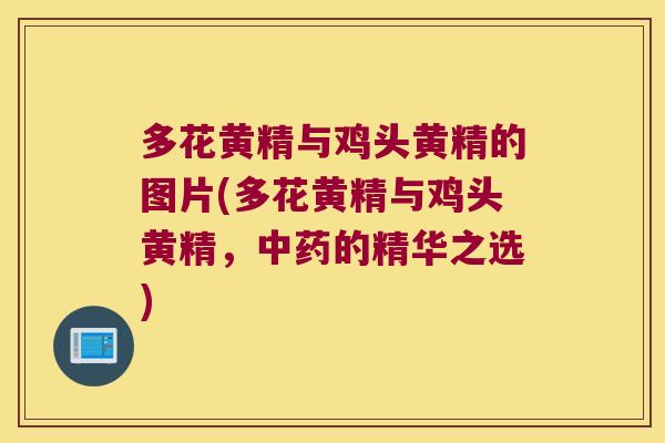 多花黄精与鸡头黄精的图片(多花黄精与鸡头黄精，的精华之选)