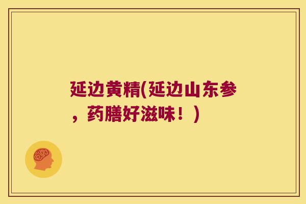 延边黄精(延边山东参,药膳好滋味!) 延边黄精(延边山东参,药膳好滋味!)
