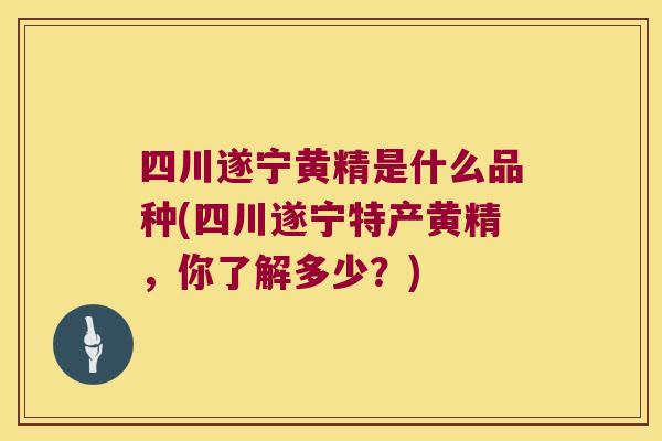 四川遂宁黄精是什么品种(四川遂宁特产黄精，你了解多少？)