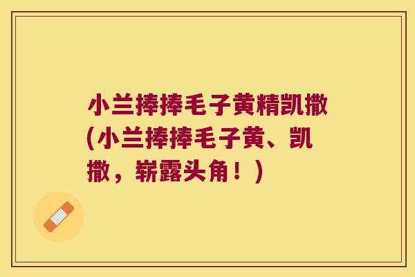 小兰捧捧毛子黄精凯撒(小兰捧捧毛子黄、凯撒,崭露头角!) 小兰捧捧毛子黄精凯撒(小兰捧捧毛子黄、凯撒,崭露头角!)