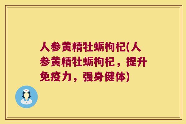 人参黄精牡蛎枸杞(人参黄精牡蛎枸杞,提升力,强身健体) 人参黄精牡蛎枸杞(人参黄精牡蛎枸杞,提升力,强身健体)