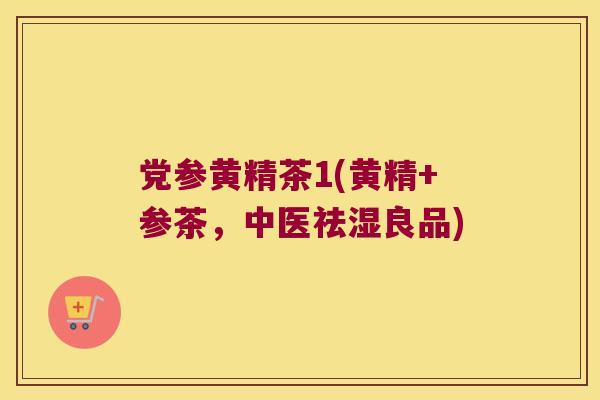 党参黄精茶1(黄精+参茶，中医祛湿良品)