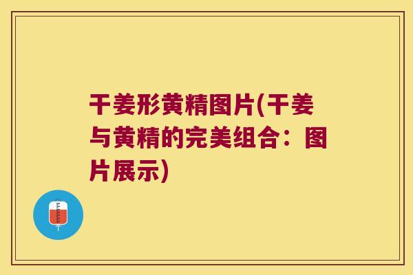 干姜形黄精图片(干姜与黄精的完美组合：图片展示)