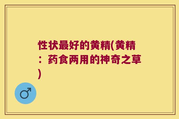 性状好的黄精(黄精:药食两用的神奇之草) 性状好的黄精(黄精:药食两用的神奇之草)