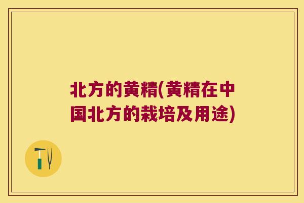 北方的黄精(黄精在中国北方的栽培及用途)