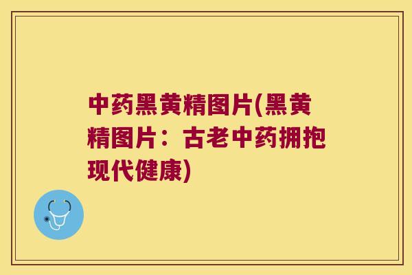 黑黄精图片(黑黄精图片：古老拥抱现代健康)