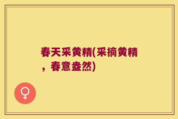 春天采黄精(采摘黄精,春意盎然) 春天采黄精(采摘黄精,春意盎然)