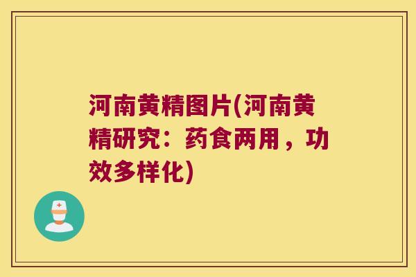 河南黄精图片(河南黄精研究：药食两用，功效多样化)