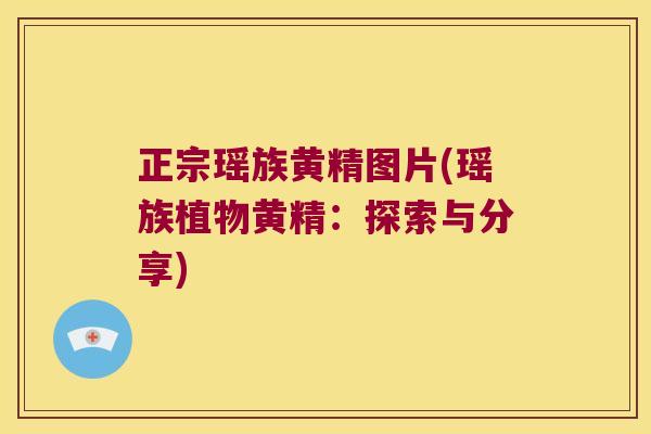 正宗瑶族黄精图片(瑶族植物黄精：探索与分享)