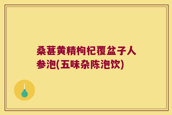 桑葚黄精枸杞覆盆子人参泡(五味杂陈泡饮) 桑葚黄精枸杞覆盆子人参泡(五味杂陈泡饮)