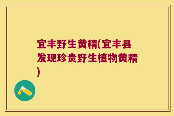 宜丰野生黄精(宜丰县发现珍贵野生植物黄精) 宜丰野生黄精(宜丰县发现珍贵野生植物黄精)