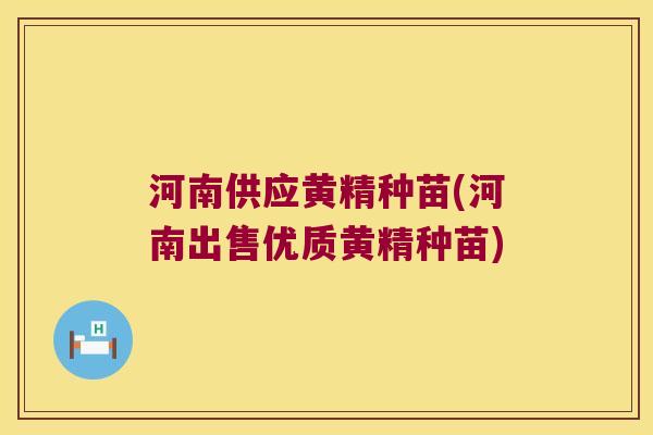 河南供应黄精种苗(河南出售优质黄精种苗)