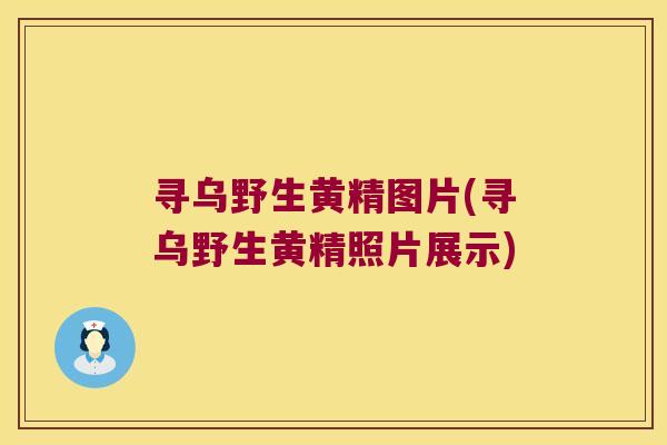 寻乌野生黄精图片(寻乌野生黄精照片展示)