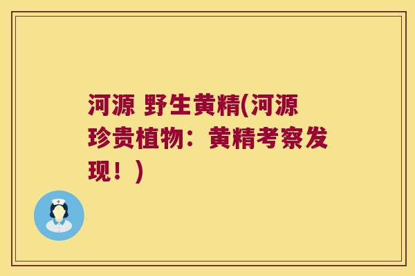 河源 野生黄精(河源珍贵植物:黄精考察发现!) 河源 野生黄精(河源珍贵植物:黄精考察发现!)