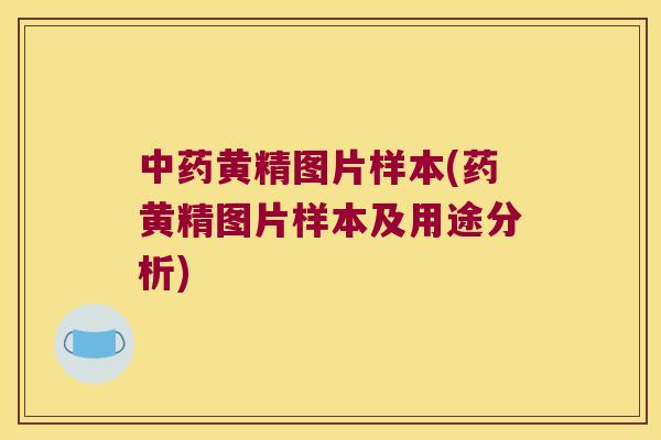 黄精图片样本(药黄精图片样本及用途分析) 黄精图片样本(药黄精图片样本及用途分析)