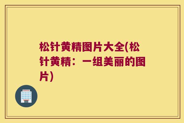 松针黄精图片大全(松针黄精:一组美丽的图片) 松针黄精图片大全(松针黄精:一组美丽的图片)