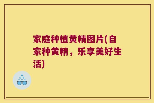 家庭种植黄精图片(自家种黄精，乐享美好生活)