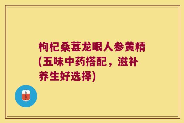 枸杞桑葚龙眼人参黄精(五味搭配，滋补养生好选择)