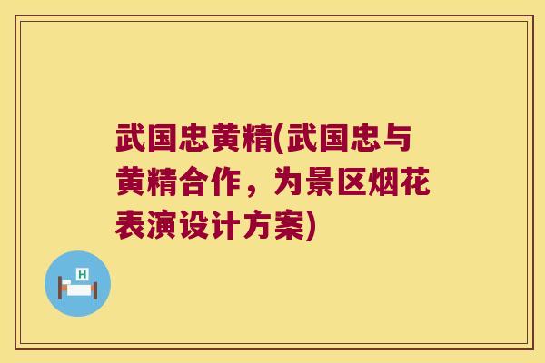 武国忠黄精(武国忠与黄精合作，为景区烟花表演设计方案)