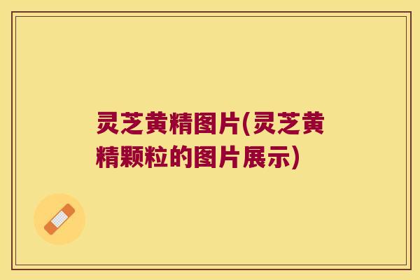 灵芝黄精图片(灵芝黄精颗粒的图片展示)