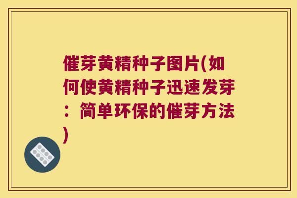 催芽黄精种子图片(如何使黄精种子迅速发芽:简单环保的催芽方法) 催芽黄精种子图片(如何使黄精种子迅速发芽:简单环保的催芽方法)