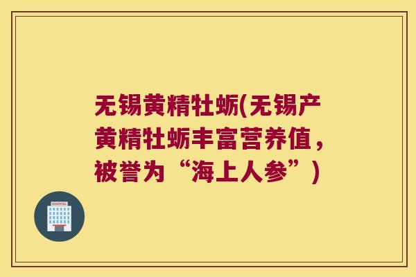 无锡黄精牡蛎(无锡产黄精牡蛎丰富营养值，被誉为“海上人参”)