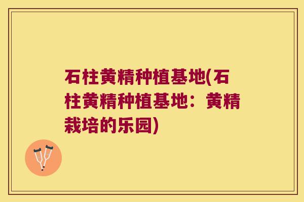 石柱黄精种植基地(石柱黄精种植基地:黄精栽培的乐园) 石柱黄精种植基地(石柱黄精种植基地:黄精栽培的乐园)