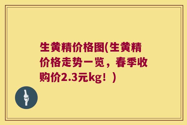 生黄精价格图(生黄精价格走势一览，春季收购价2.3元kg！)