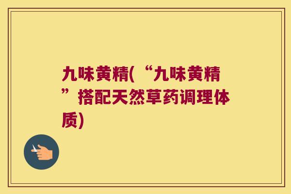 九味黄精(“九味黄精”搭配天然草药调理体质)
