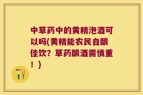 中草药中的黄精泡酒可以吗(黄精能农民自酿佳饮?草药酿酒需慎重!) 中草药中的黄精泡酒可以吗(黄精能农民自酿佳饮?草药酿酒需慎重!)
