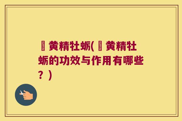 栢黄精牡蛎(栢黄精牡蛎的功效与作用有哪些?) 栢黄精牡蛎(栢黄精牡蛎的功效与作用有哪些?)