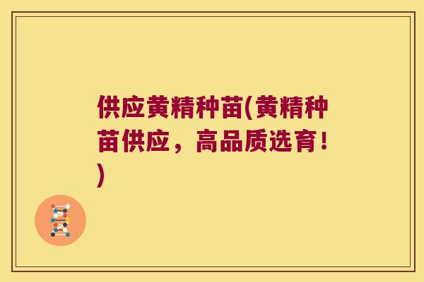 供应黄精种苗(黄精种苗供应,高品质选育!) 供应黄精种苗(黄精种苗供应,高品质选育!)