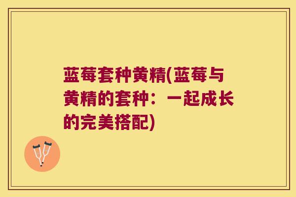 蓝莓套种黄精(蓝莓与黄精的套种：一起成长的完美搭配)