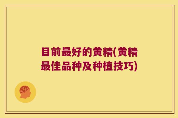 目前好的黄精(黄精佳品种及种植技巧) 目前好的黄精(黄精佳品种及种植技巧)