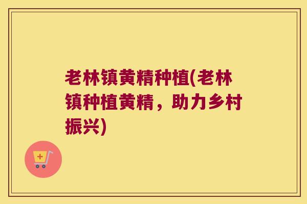 老林镇黄精种植(老林镇种植黄精，助力乡村振兴)