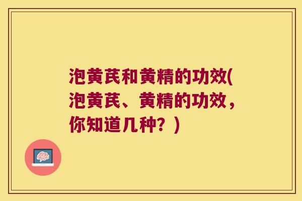 泡黄芪和黄精的功效(泡黄芪、黄精的功效,你知道几种?) 泡黄芪和黄精的功效(泡黄芪、黄精的功效,你知道几种?)
