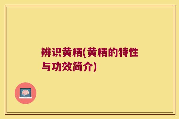 辨识黄精(黄精的特性与功效简介)