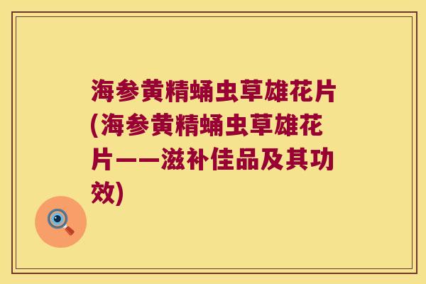 海参黄精蛹虫草雄花片(海参黄精蛹虫草雄花片——滋补佳品及其功效)