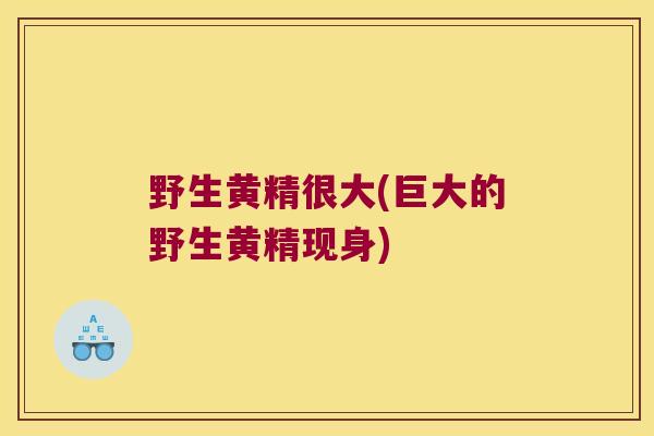 野生黄精很大(巨大的野生黄精现身)